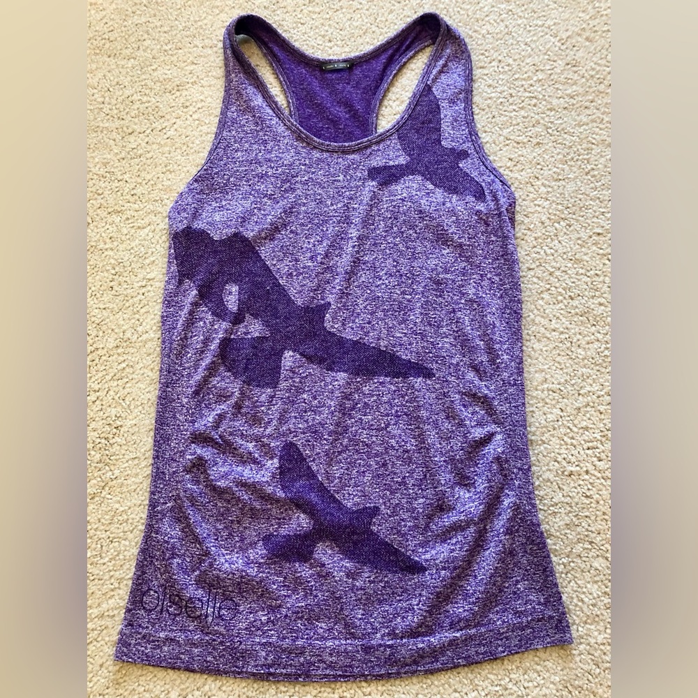 Oiselle purple Flyte Tank, size small